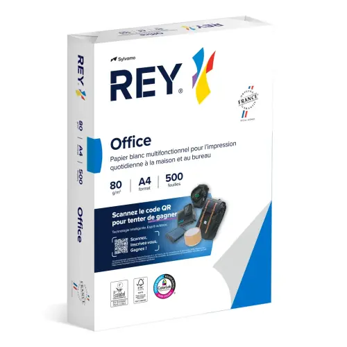 5 Ramettes de papier blanc - A4 - 80g - REY