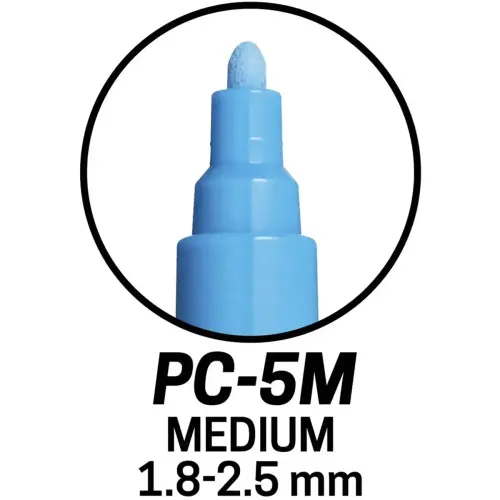 PC5M pointe ogive moyenne multi couleurs 