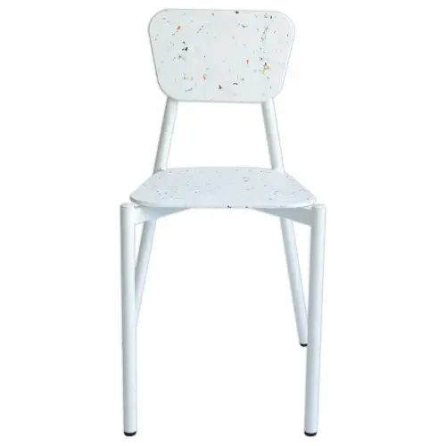 Chaise 4 pieds recyclée MAHAUT décor FLOREAL montée