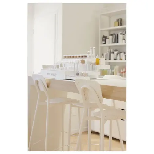 Tabouret haut MAHAUT décor FLOREAL monté