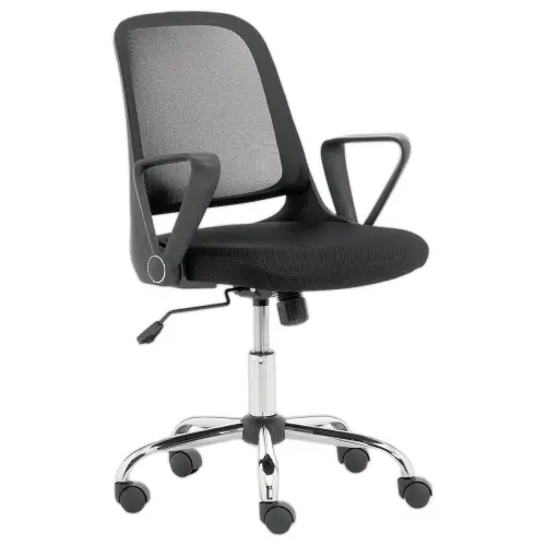 Si&egrave;ge de bureau &agrave; m&eacute;canisme basculant centr&eacute; Try - Noir 