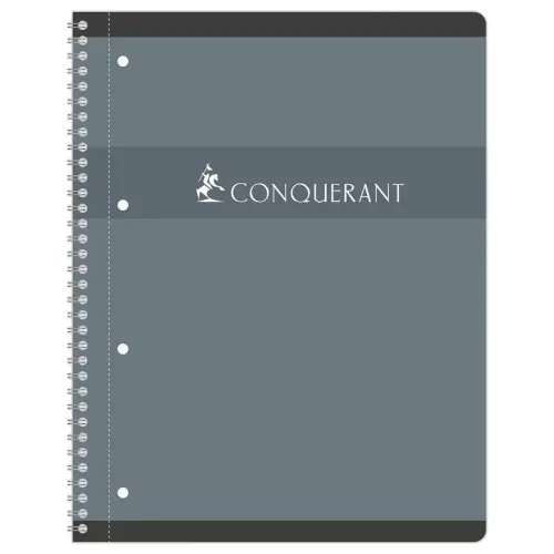 Cahier spirale conquérant 70g - A4+ - 160 pages - CONQUERANT