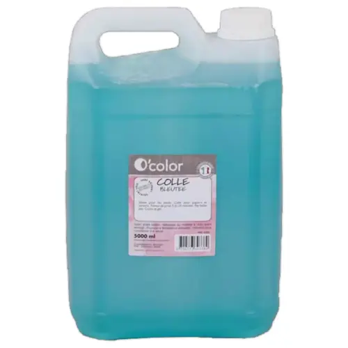 Colle liquide bleue lavable à l'eau - O'Color - 5L