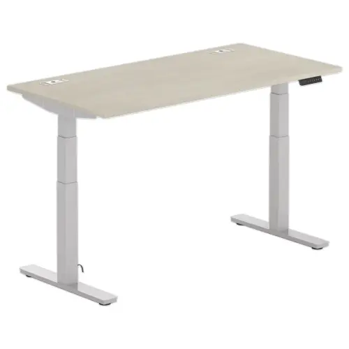 Bureau BERNE &eacute;lectrique 160 x 80 acacia/alu 