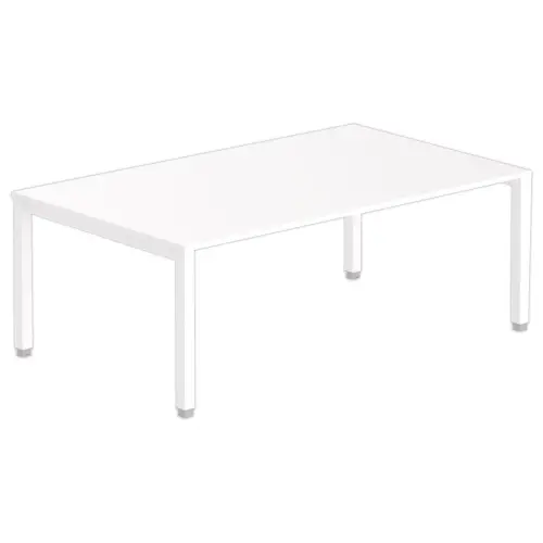 Table modulaire rectangulaire 200 x 120 blanc/blanc