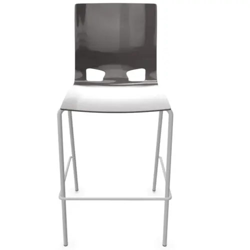Tabouret haut FONDO HOCKER polypropylène gris