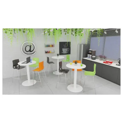 Tabouret haut FONDO HOCKER polypropylène vert