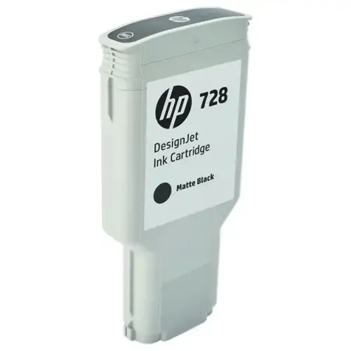 HP 728 cartouche d'encre noir mat F9J68A 300 ml 