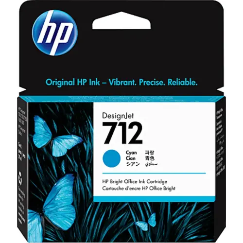 HP cartouche d'encre J 712 3ED67A Cyan29 ml 