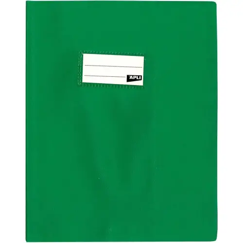 Protège-cahier 17 x 22 cm Apli - polypropylène 19/100 - vert