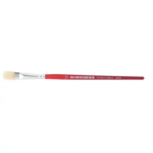 Brosse plate n°12 - OZ - en soie - peinture acrylique et à l'huile