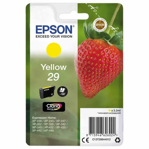 Cartouche Epson 29 Jaune "Fraise"