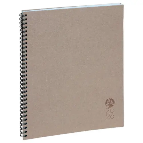 Agenda semainier Forever - 21 x 27 cm - Anthracite - Décembre à décembre - EXACOMPTA