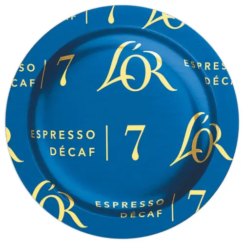 50 Capsules DISC caf&eacute; L'OR Espresso Decafeine 