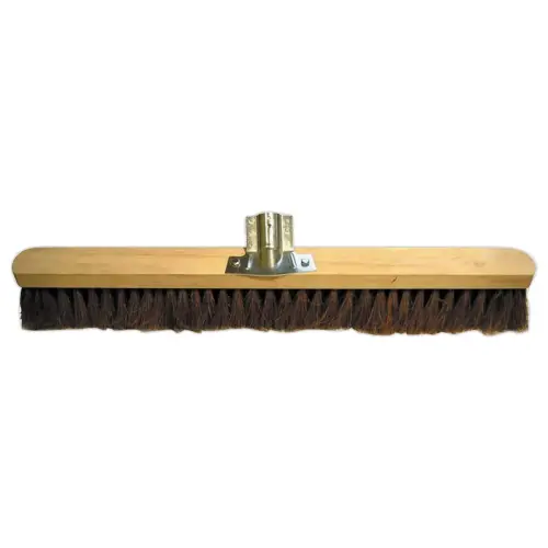 Brosse  balai en coco avec douille en fer - Pour manche 28 mm - 80 cm 