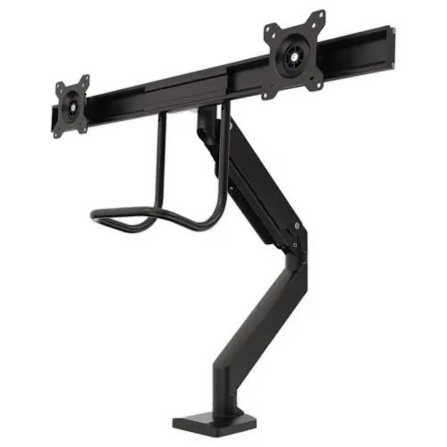 Bras porte-écrans double à barre transversale Eppa - Noir - FELLOWES