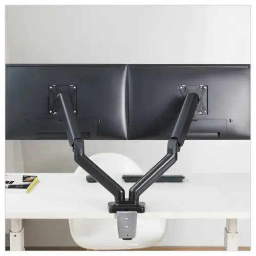 Bras porte-écran double articulé Ergo Line Noir