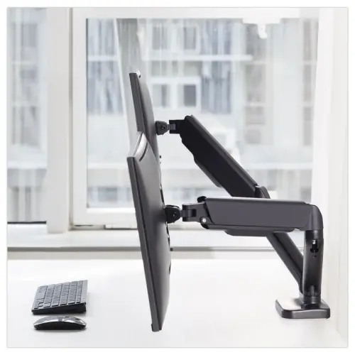 Bras porte-écran double articulé Ergo Line Noir