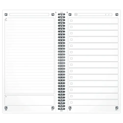 Cahier spirale Oxford Task Manager 14,1 x 24,6 cm 230 pages 