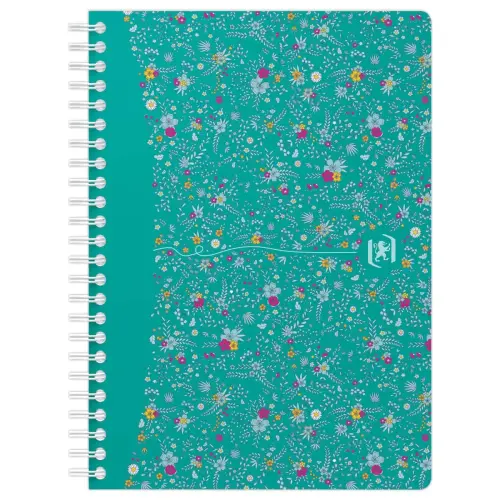 Cahier Flowers 14,8 x 21 cm - 5x5margé -120 pages - OXFORD