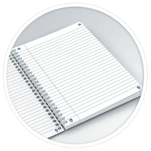 Cahier spirale Flowers - A5 - Lign&eacute; 7mm - 120 pages - Oxford 