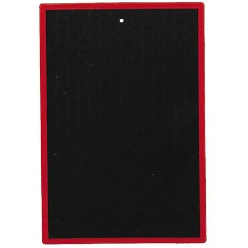 Ardoise naturelle - WONDAY - 1 face unie - 1 face 5x5 - bordure en plastique - 17x25 cm