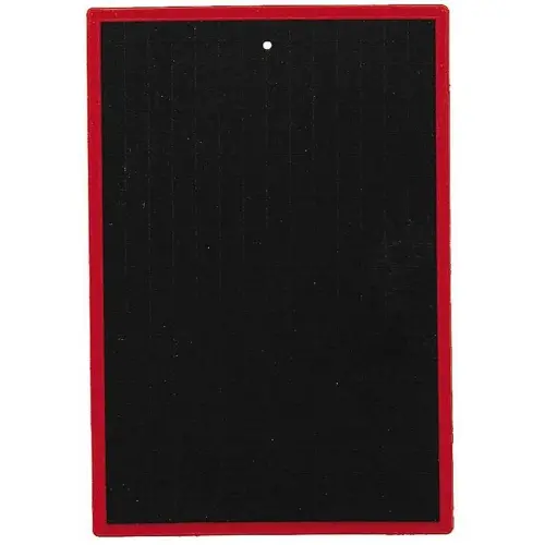 Ardoise naturelle - WONDAY - 1 face unie - 1 face 5x5 - bordure en plastique - 17x25 cm