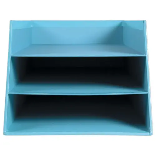 Corbeille &agrave; courrier carton - aquarel bleu clair - EXACOMPTA 