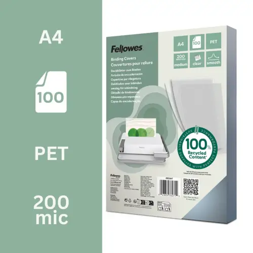 100 COUVERTURE POUR RELIURE A4 200µ