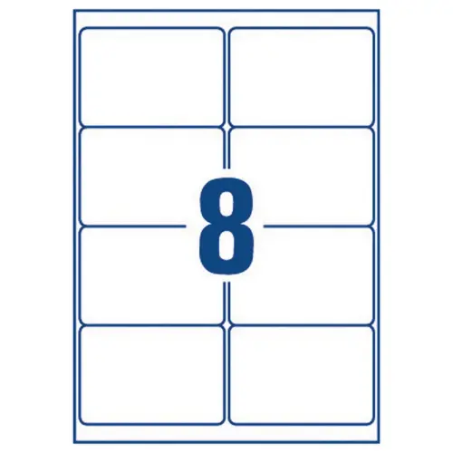 100 Planches d'&eacute;tiquettes 99,1x67,7 mm 800&eacute;tiq/bo&icirc;te 