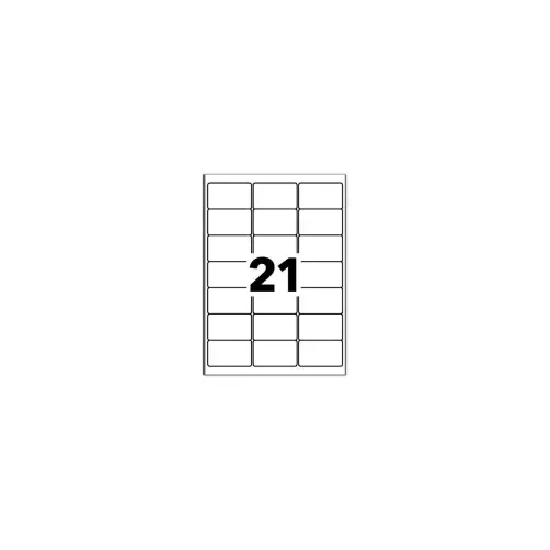 15 Planches d'&eacute;tiquettes 63,5x38,1 mm 315&eacute;tiq/bo&icirc;te 
