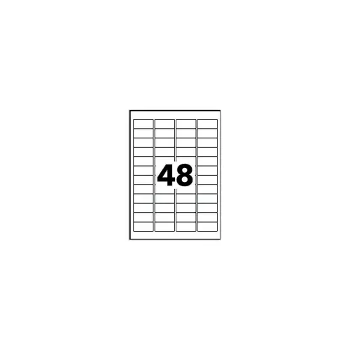 10 Planches d'étiquettes 45,7x21,2 mm 480étiq/boîte