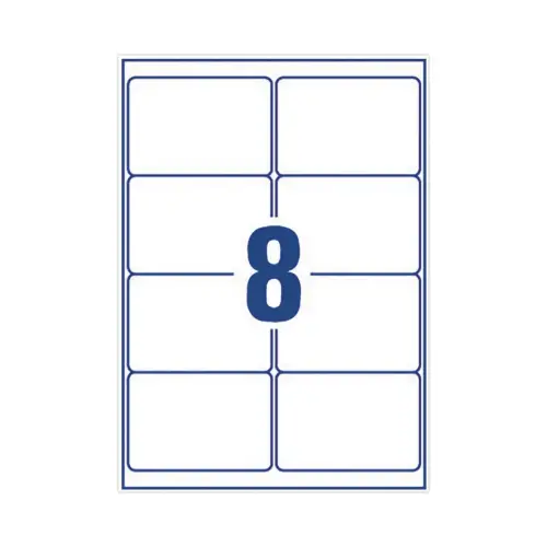 10 Planches d'&eacute;tiquettes 99,1x67,7 mm 80&eacute;tiq/bo&icirc;te 