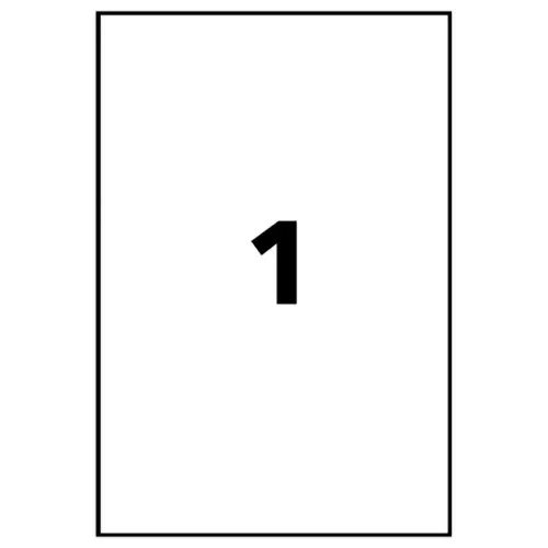 10 Planches d'étiquettes 210x297 mm 10étiq/boîte