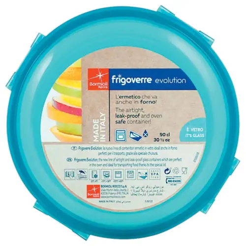 Boîte ronde avec couvercle assiette Frigoverre 22cm