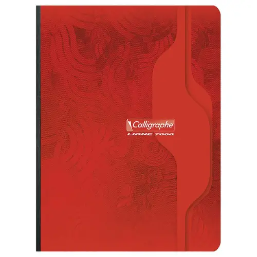 Cahier brochure 70g - 17x22cm - 5x5 -192 pages - CALLIGRAPHE
