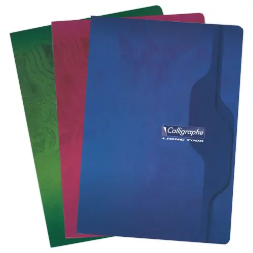 Cahier agrafé Calligraphe 70G, A4, 5x5,96 pages