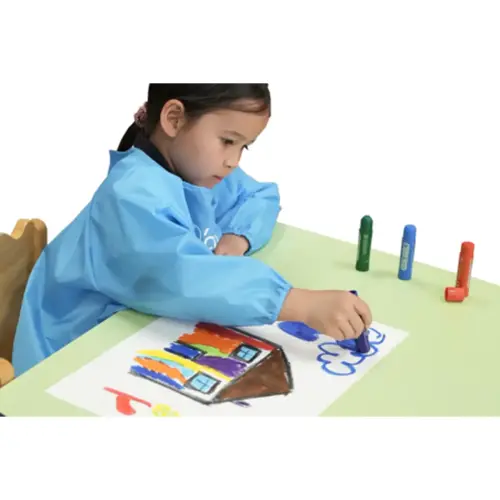 Tablier protecteur lavable O'color taille 4/6 ans - bleu