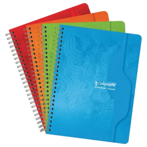 Cahier spirale - 70g - 17 x 22 cm -180 pages - Calligraphe 