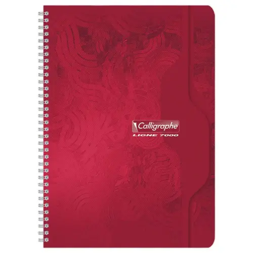 Cahier spirale - 70g - A4 - Séyès - 100 pages - assortis - CALLIGRAPHE