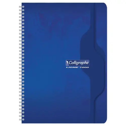 Cahier spirale 70g - A4- Seyès - 180 pages - CALLIGRAPHE