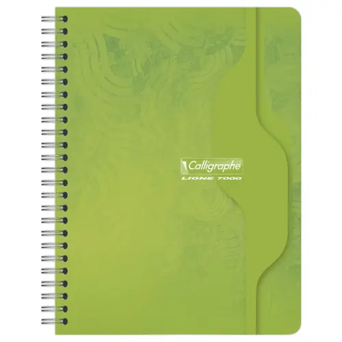 Cahier spirale - 70g - 17x22cm, 5x5 -100 pages - CALLIGRAPHE