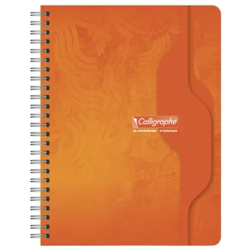 Cahier spirale Calligraphe 70g, 17x22cm, 5x5, 180 pages 