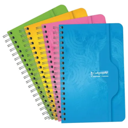 Carnet spirale Calligraphe 70g, 11x17cm,5x5, 100 pages