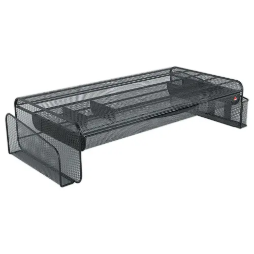 Support écran & organisateur de bureau à compartiments