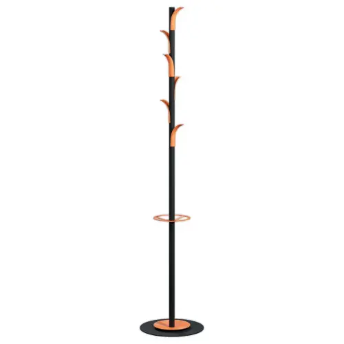 Portemanteau 6 pat&egrave;res - noir/orange 