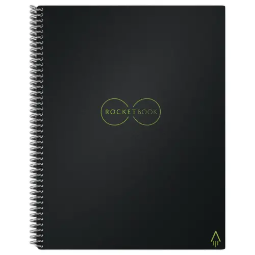 Cahier connecté et réutilisable à l'infini Rocketbook Core Letter - A4 - Noir - 32 pages - ROCKETBOOK