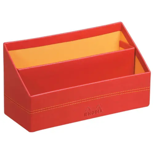 Trieur simili cuir Rhodiarama - Rouge - RHODIA
