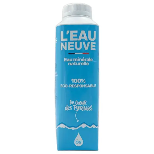 12 Bouteilles d'eau plate en brique - 50 cl - Eau Neuve