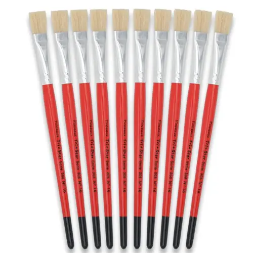 Brosse plate n°16 - OZ - en soie - peinture acrylique et à l'huile